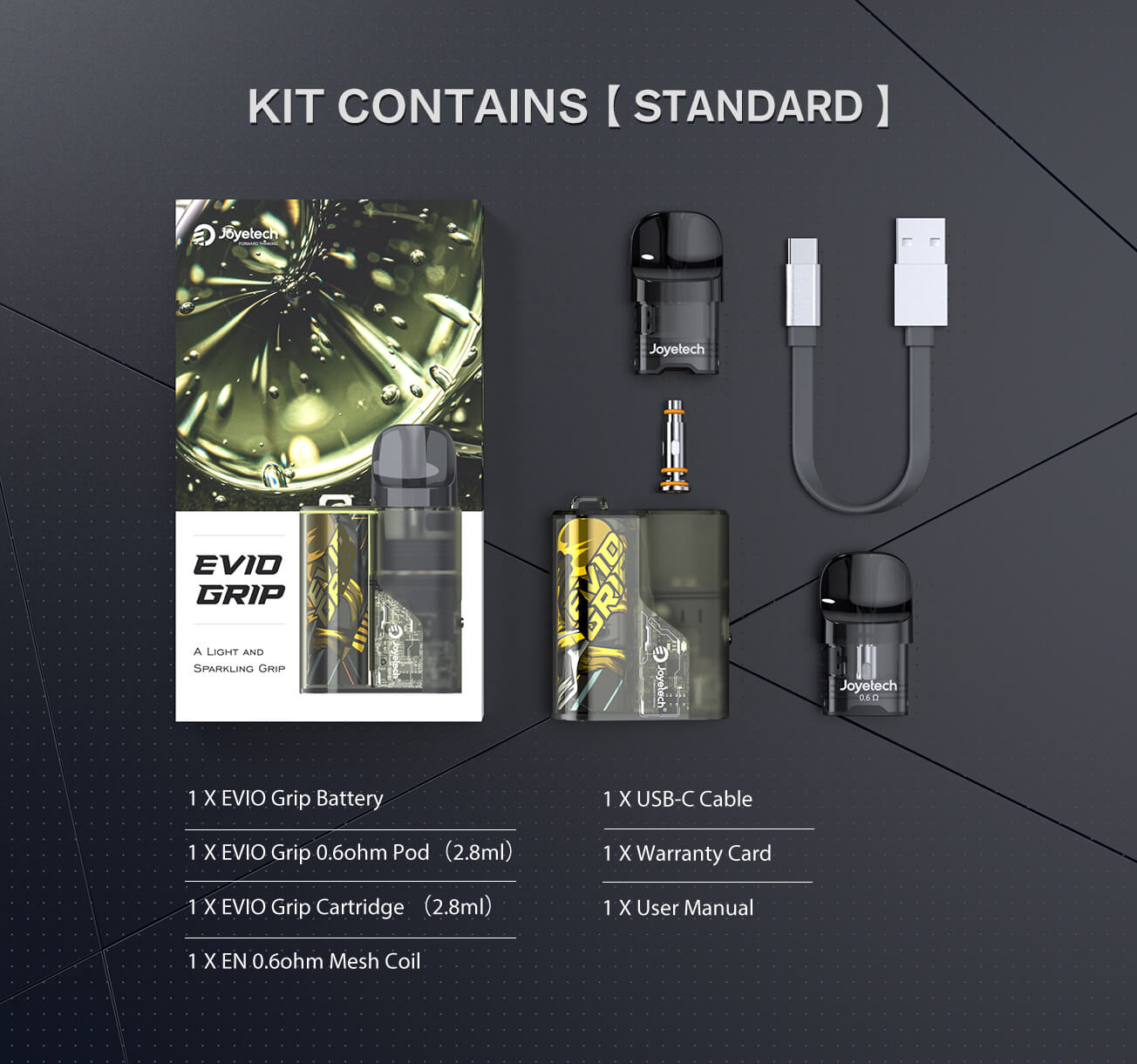 KIT CONTAINS (STANDARD)