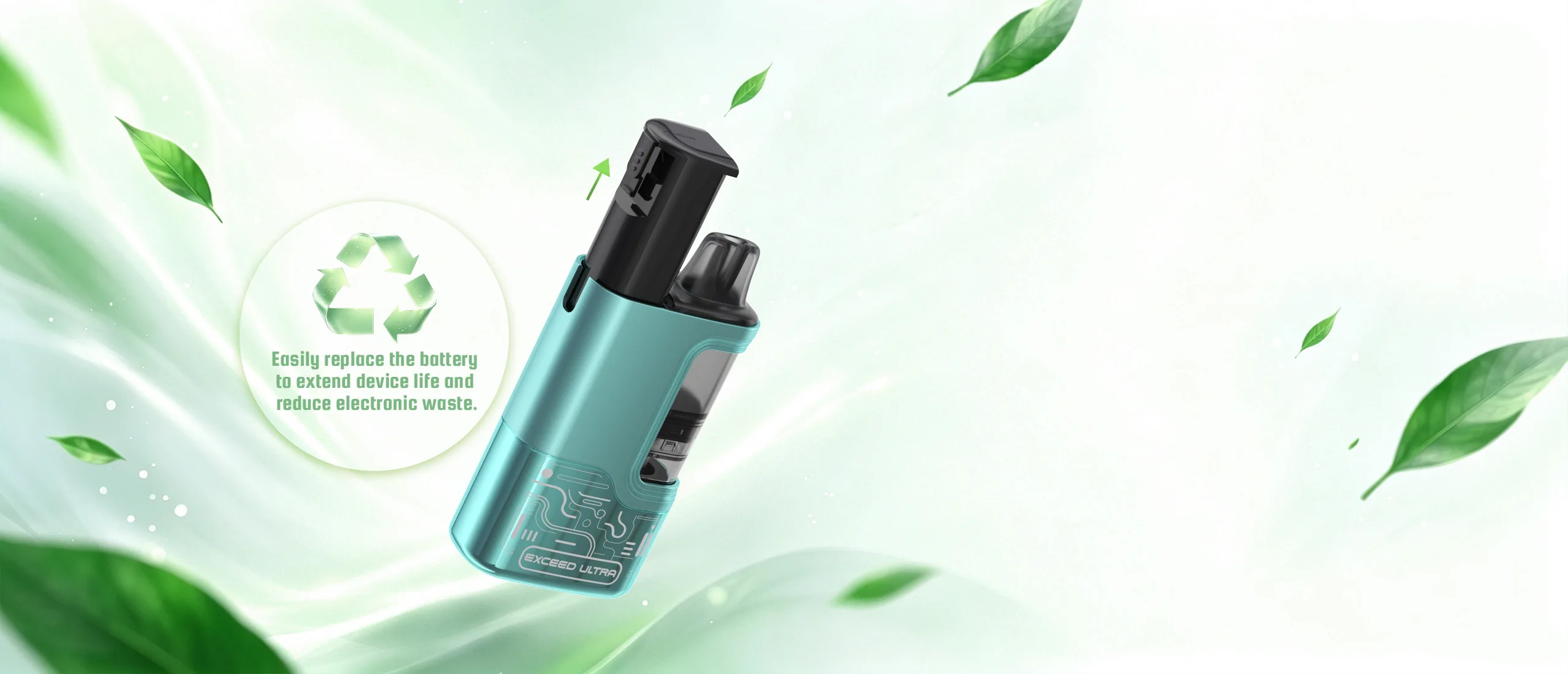 EXCEED ULTRA detachable battery module background visual