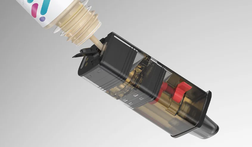 EXCEED ULTRA step1 fill the refillable pod