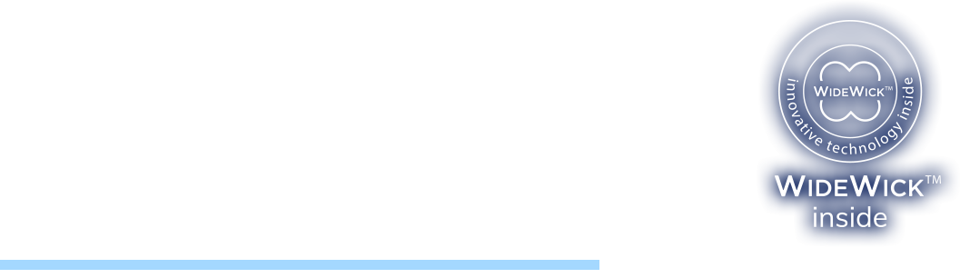 Proceed with WIDEWICKTM TECHNOLOGY