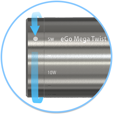 eGo Mega Twist Battery