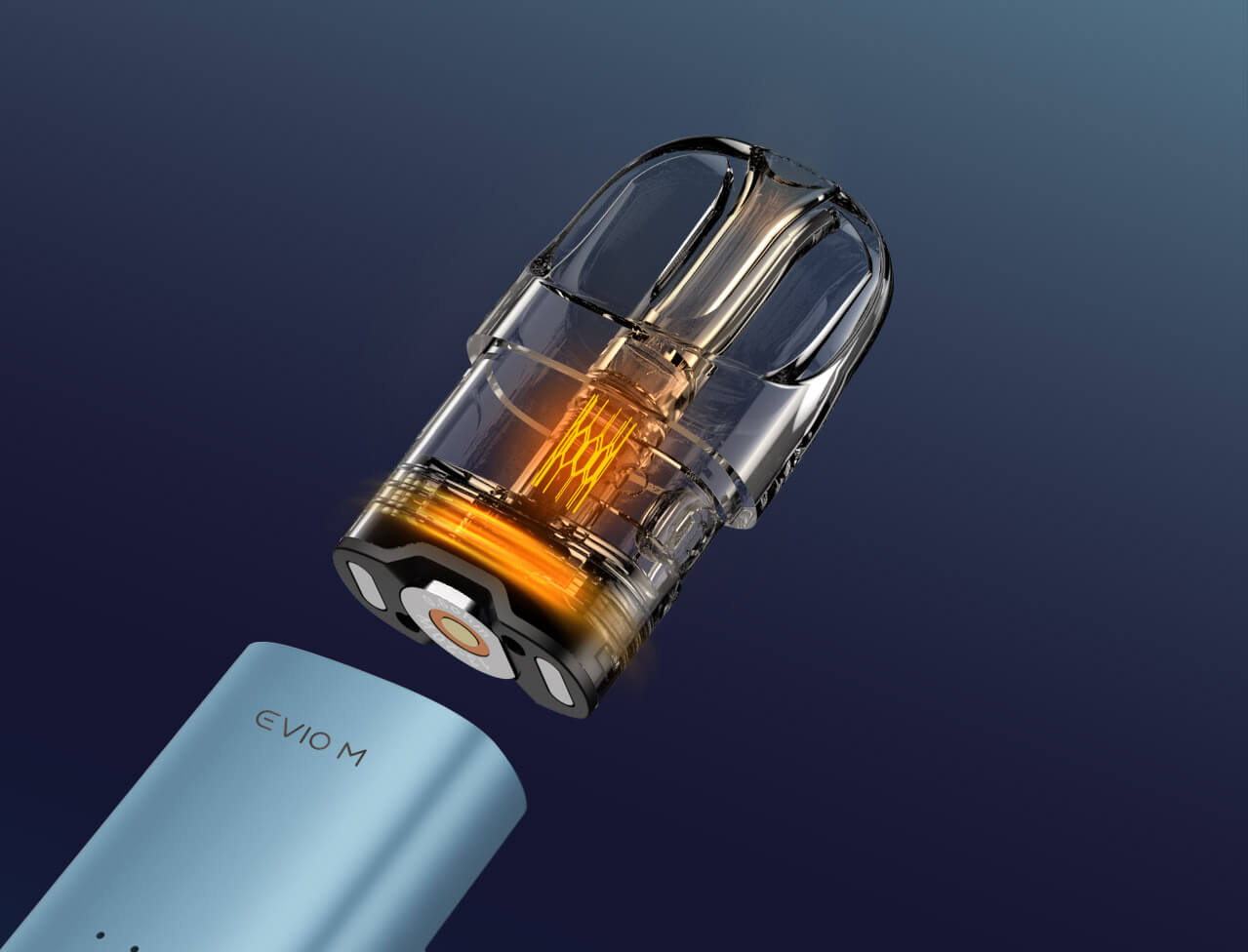 Effortless vaping awaits with EVIO M, a buttonless, draw-activated e-cigarette. Experience simplicity and convenience in every puff with our considerate design.