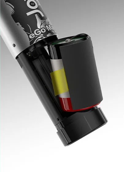 eGo Max removable battery step3 disconnect connector