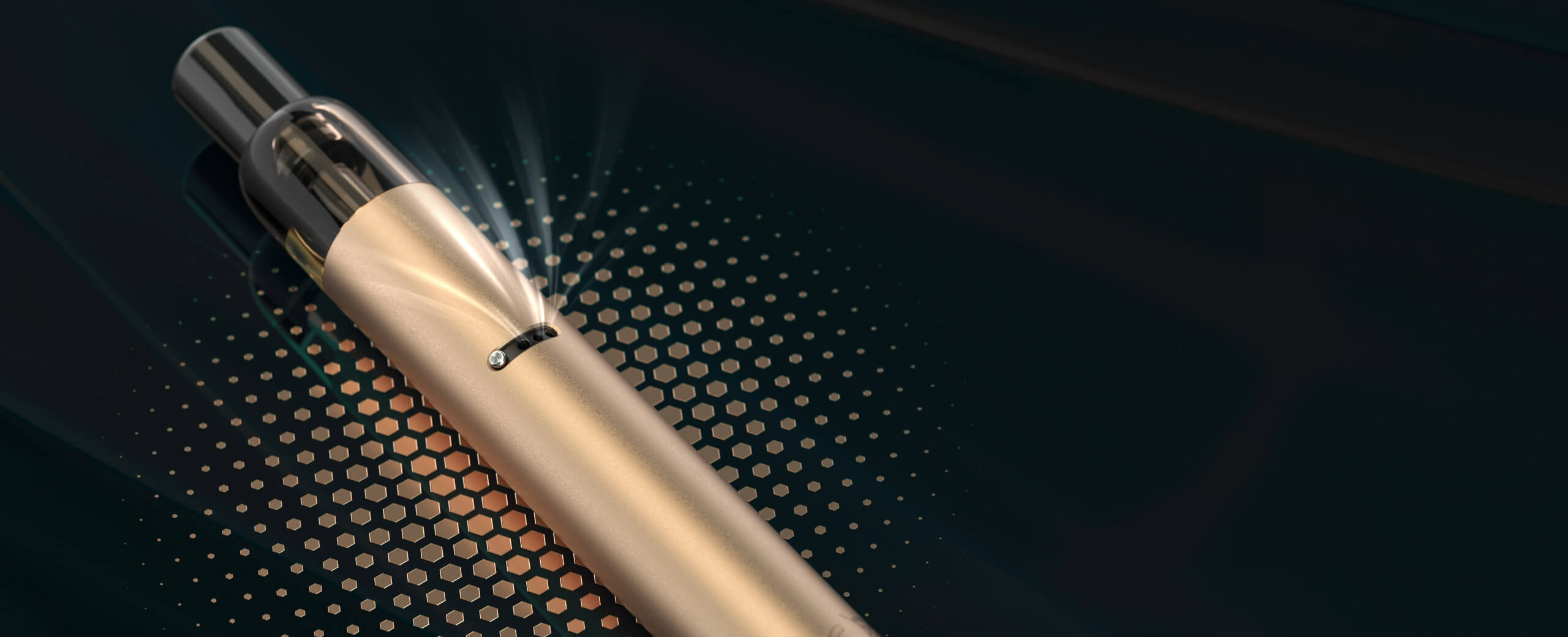 Easily customize the airflow on your eGo Slim by sliding the toggle on the back to your desired setting.