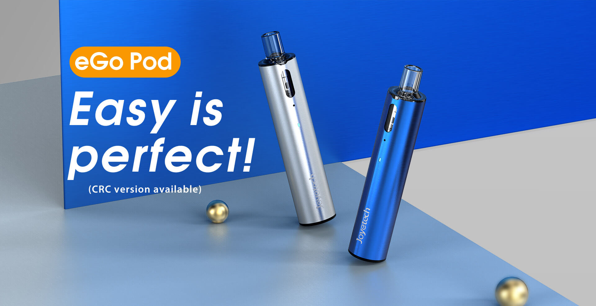 Joyetech eGo Pod Kit is the smallest starter kit, Adopting stainless steel body, very sturdy.